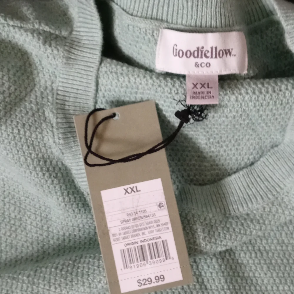 NWT Mens 2X long-sleeve henley shirt. 100% Cotton - Picture 5 of 8